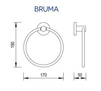 MEDIDAS TOALLERO ARO MARIS BRUMA
